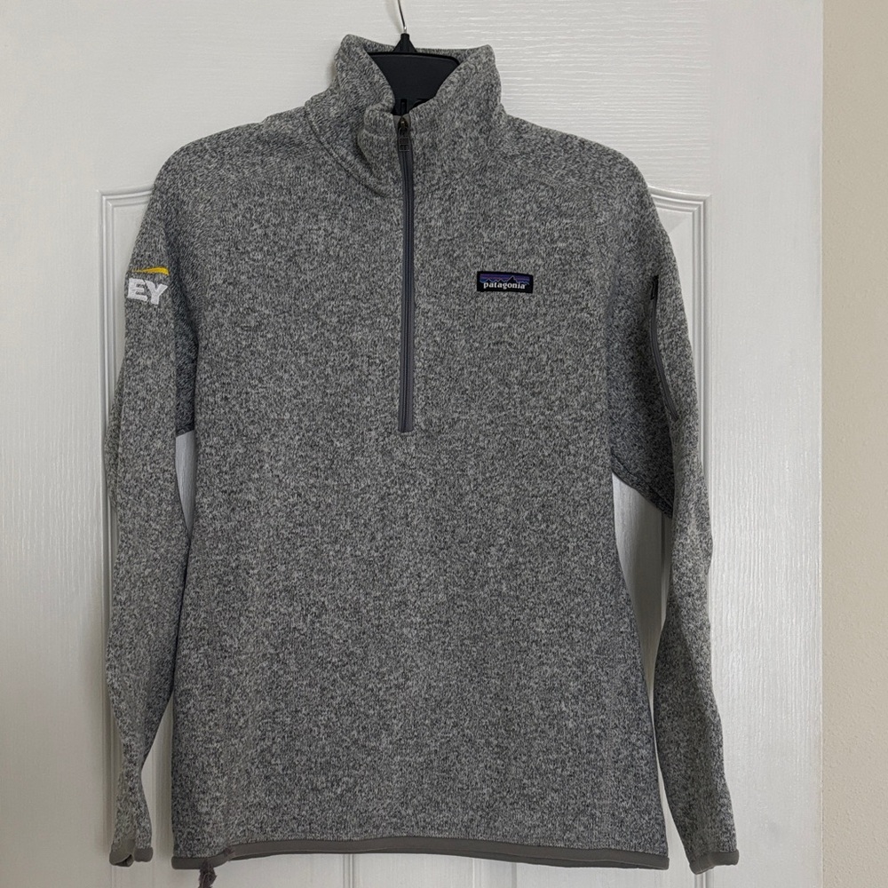Patagonia Men's Zip-Up Sweater in Heather Gray
